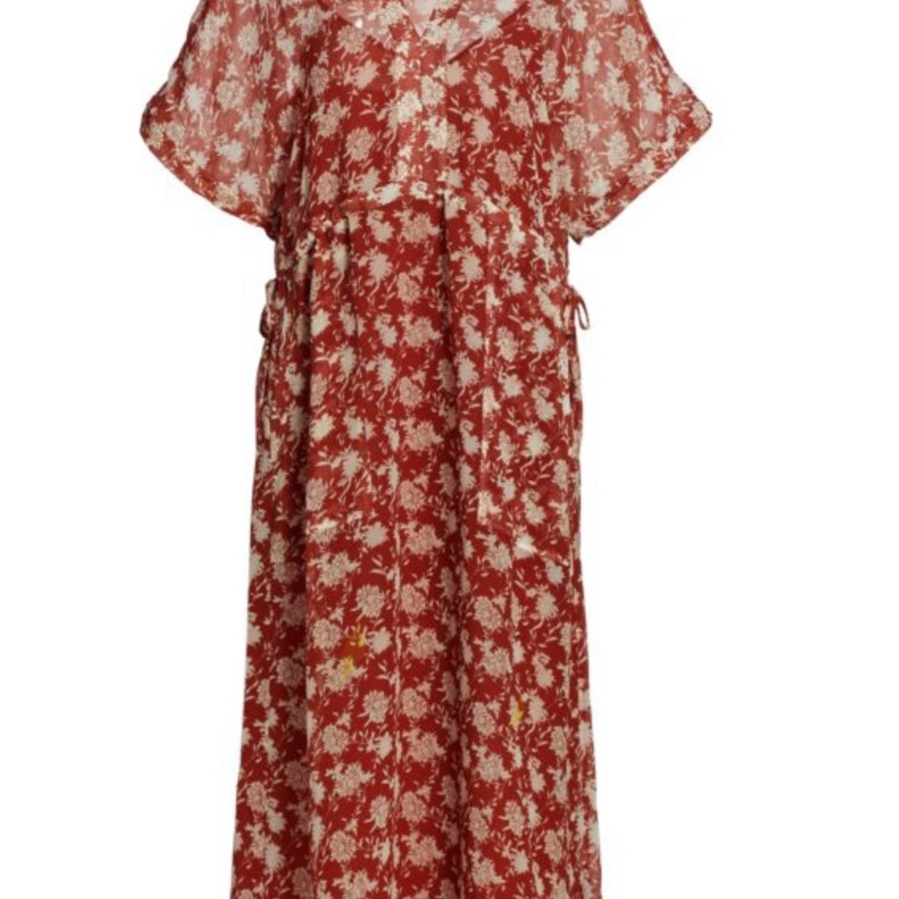 Rag & Bone Elysse Floral Midi Dress XS